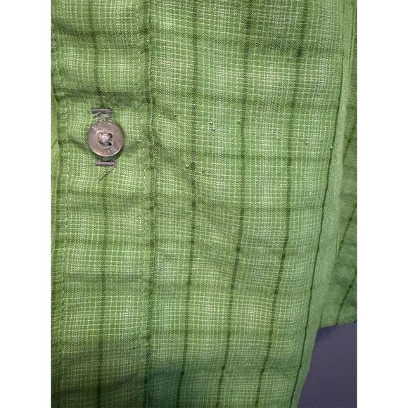 Marmot Men's XL Green Plaid Short Sleeve Button-Up Shirt Casual - Picture 3 of 13